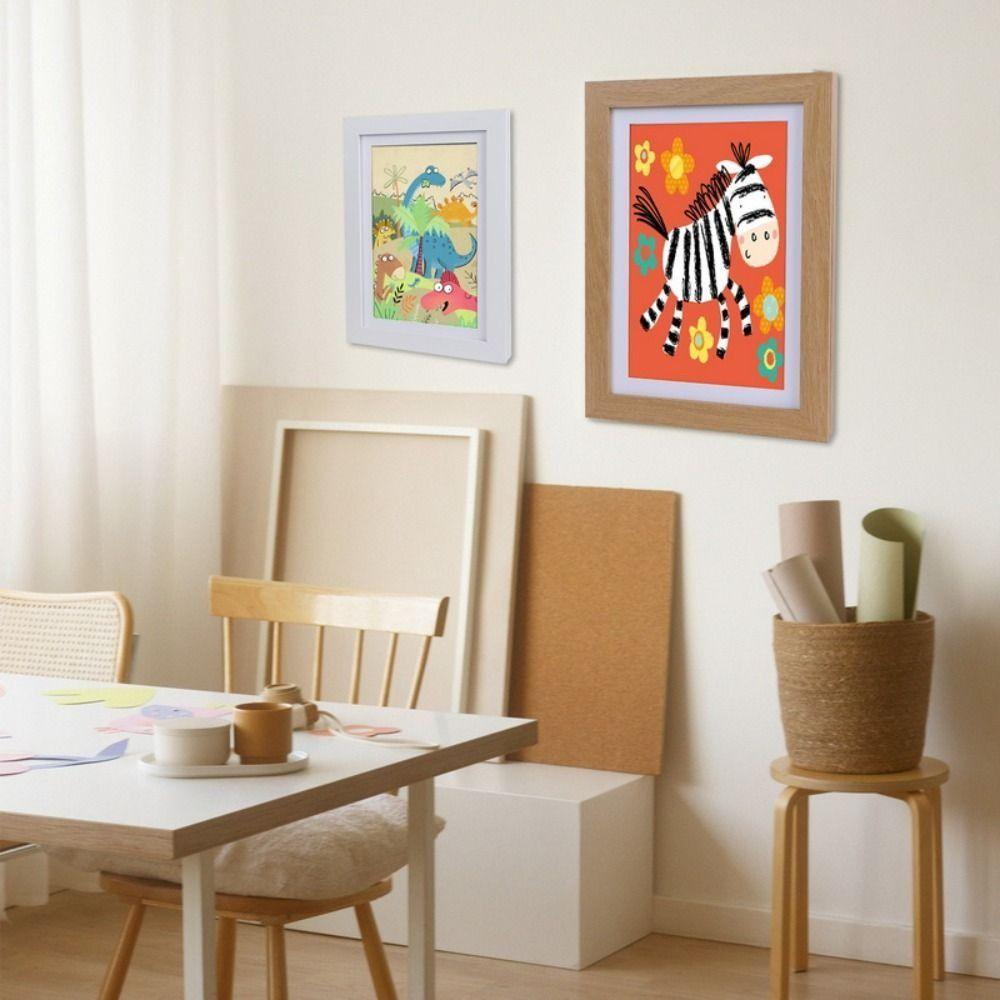 Home Decor Picture Display Children Magnetic Desktop Ornaments Photo Frame Art Frames Oil Painting