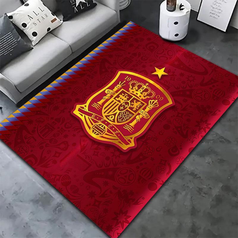 Spain National Football Team Carpet Rug for Living Room Bedroom Home Sofa Decoration,Kids play Non-slip Floor Mat