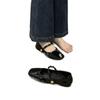 Französischer Xiaoxiangfeng Einzelne Schuhe Damen Frühling Temperament Mit Röcken Sanfte Abendschuhe Mary Jane Kleine Lederschuhe