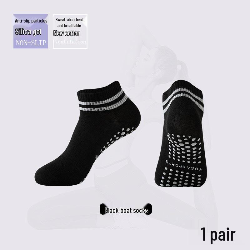 

Women s Non-Slip Cotton Yoga & Pilates Mid-Length Floor Socks One Size