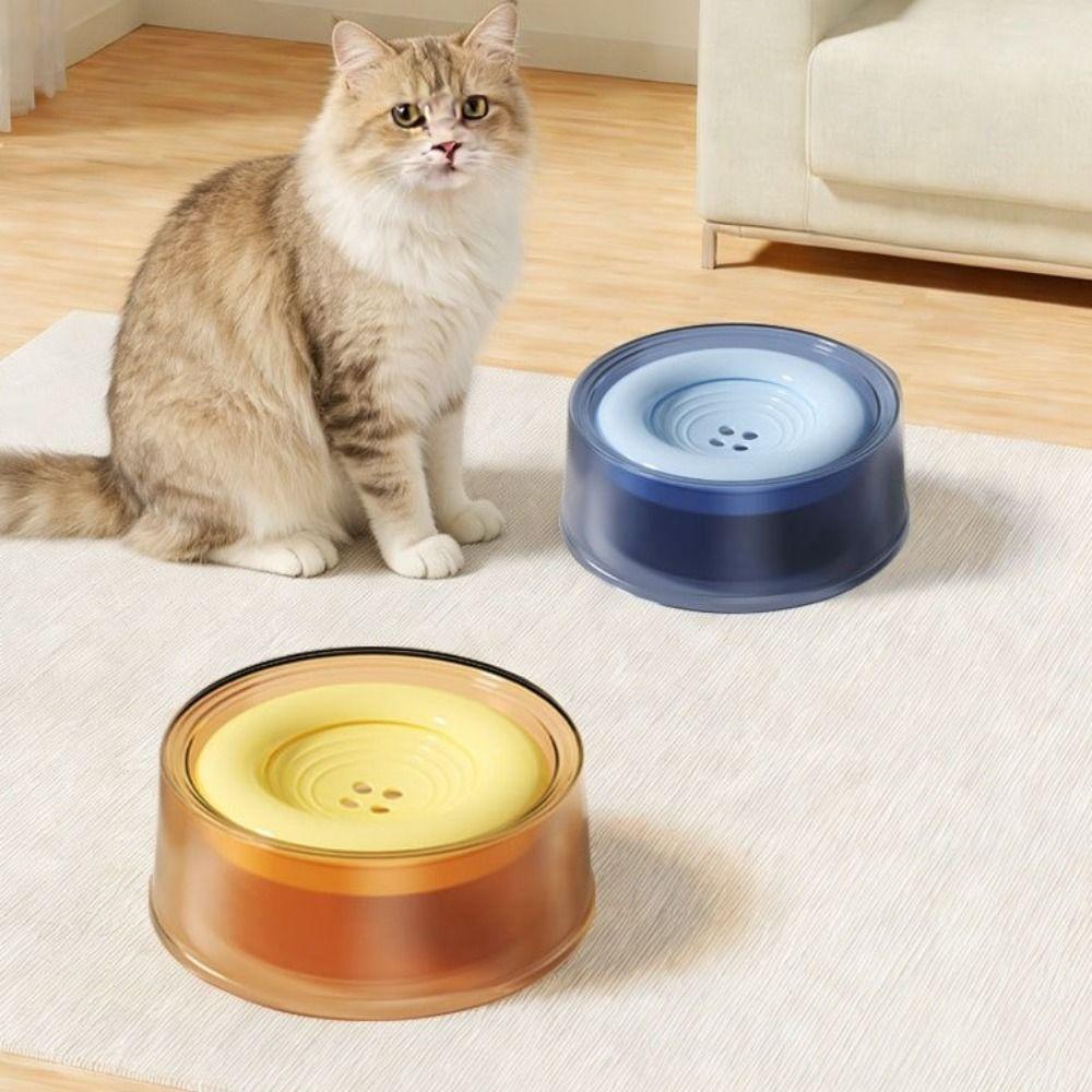 Non-Slip Base Dog Drinking Bowl Large Capacity Cat Bowl Pet Floating Water Bowl  Pet Accessories