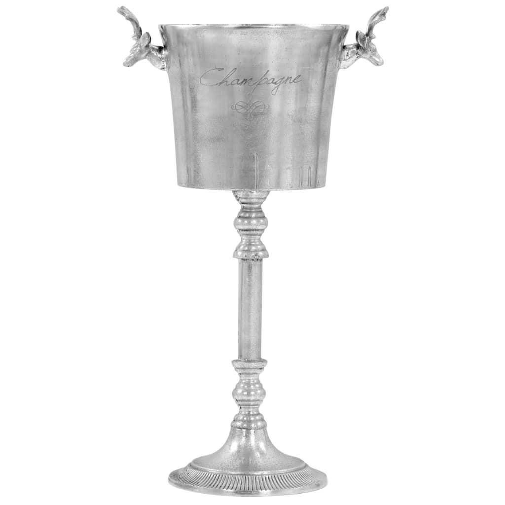 Vidaxl Champagner-Kühlbehälter, 39x29x71 cm, Silber