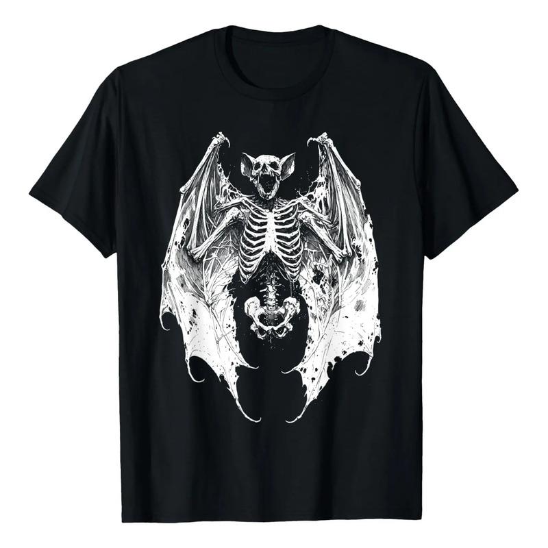 Horror Vampire Bat Skeleton Goth Gothic Vampirecore Dark T-s S разноцветный