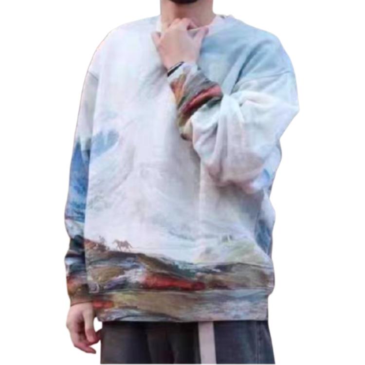 Kith Peak Nelson Crewneck Chalk Men Tops Multi-Color KHM030879-410
