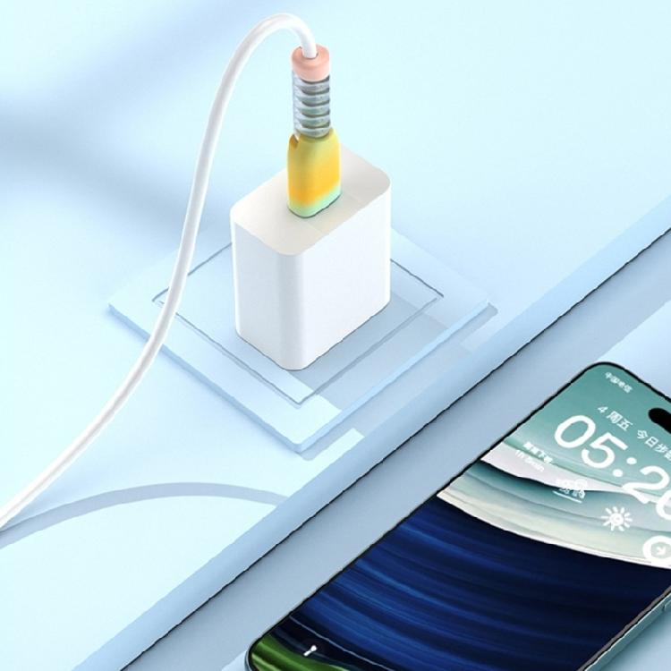 Silicone USB Type C Charging Cable Protectors AntiBend And Tangles Protections Prevents Fraying