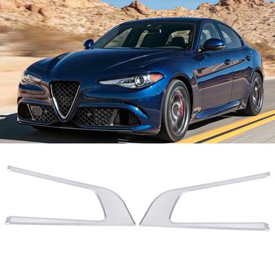 2pcs/set Car Steering Wheel Decoration Frame Cover Trim Fit for Alfa Romeo Giulia 2017