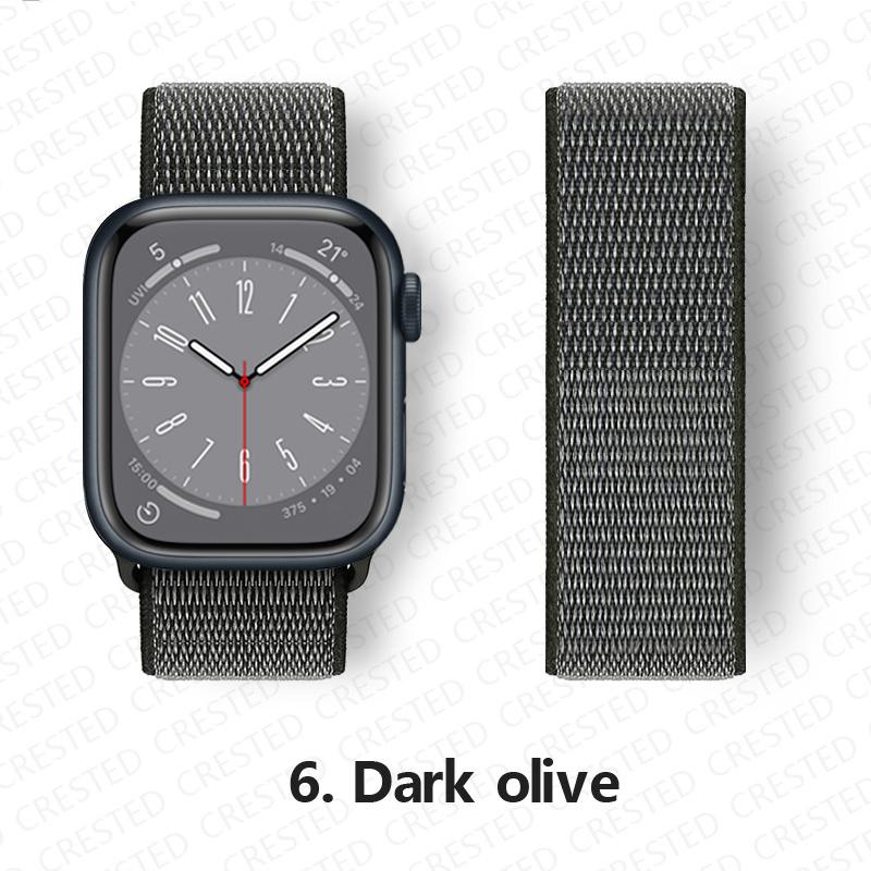 Nylon Strap For Apple Watch 10 Bands 46mm 44mm 40mm 45mm 41mm 49mm 42mm 38mm Bracelet Correa iwatch Series 8 se 7 6 3 9 11 40 mm