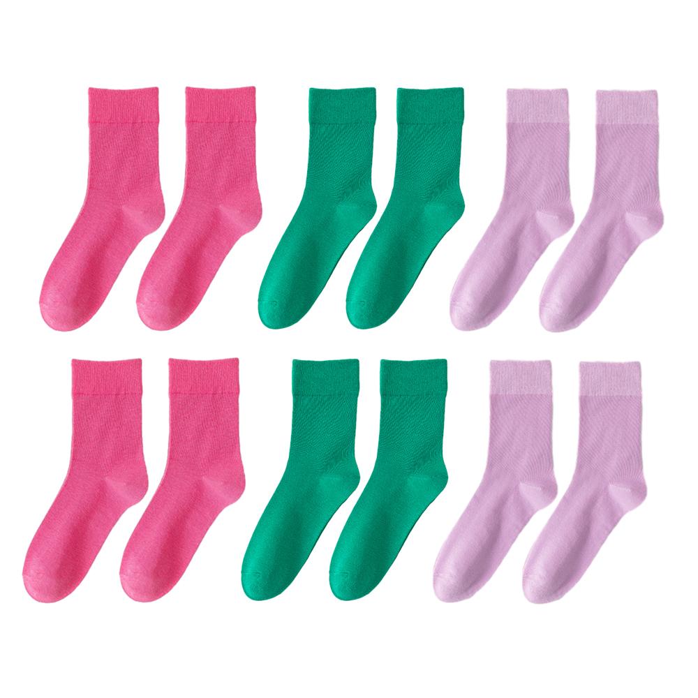 6 Paires Chaussettes pour Diabétiques Non Comprimantes Coupe Ample Coton Mi-Hautes, Confortables Ventilées Douces pour Femmes et Hommes, Toutes Occasions