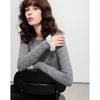 Demana Women's Wool Blend Lace Detail Knit Cardigan