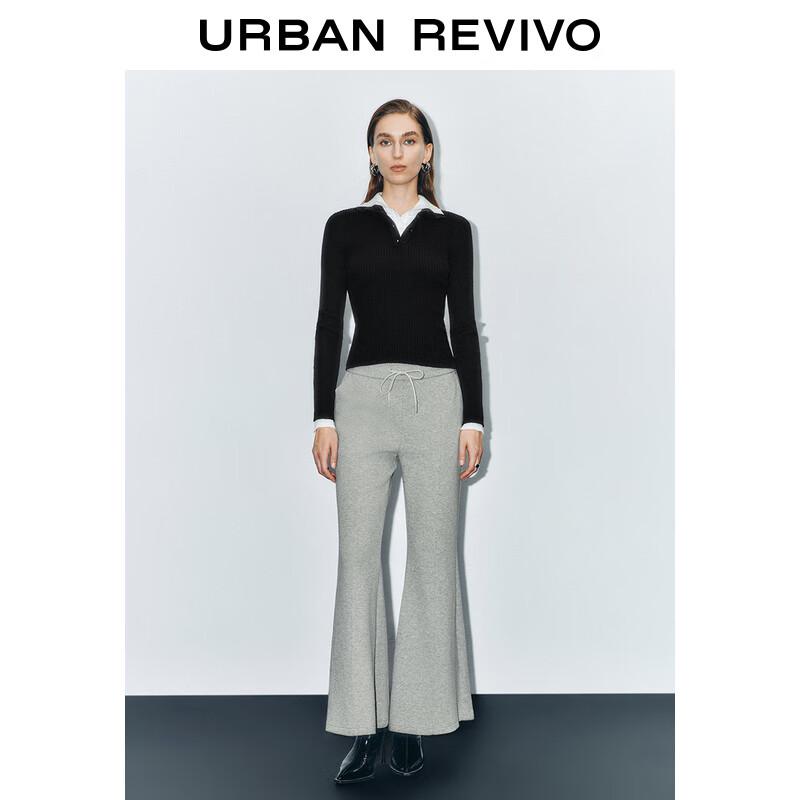 

Женский трикотажный топ UR на пуговицах с воротником-стойкой, весна 2025 S