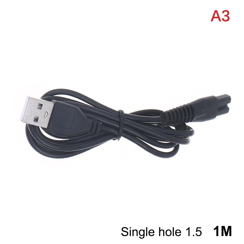 0.8/1M Usb Cable Charging Line Copper Hole Suit 5V Flashlight Shaver Hair Clipper Wire Single Hole 1.5 1.8 2.3