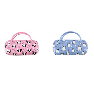 Eye Glass Carry Case Cartoon Print Fit Most Glasses for Students Men and Women Protective Case For Glasses