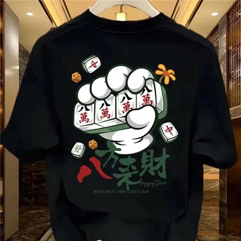 2025 summer pure cotton T-shirts for Women cute cartoon print casual t shirt Female Harajuku Oversized Short Sleeve white y2k Tops hip hop Streetwear