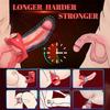 APP Controlled Silicone Penis Vibrating Ring with Tongue Vibration, Vibrating Penis Ring with 10 Vibrations, Adult Sex Toys for Men or Couples