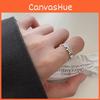 Einzigartiger Emaille-Blumenring für Damen, verstellbarer Modeschmuck aus Kupfer