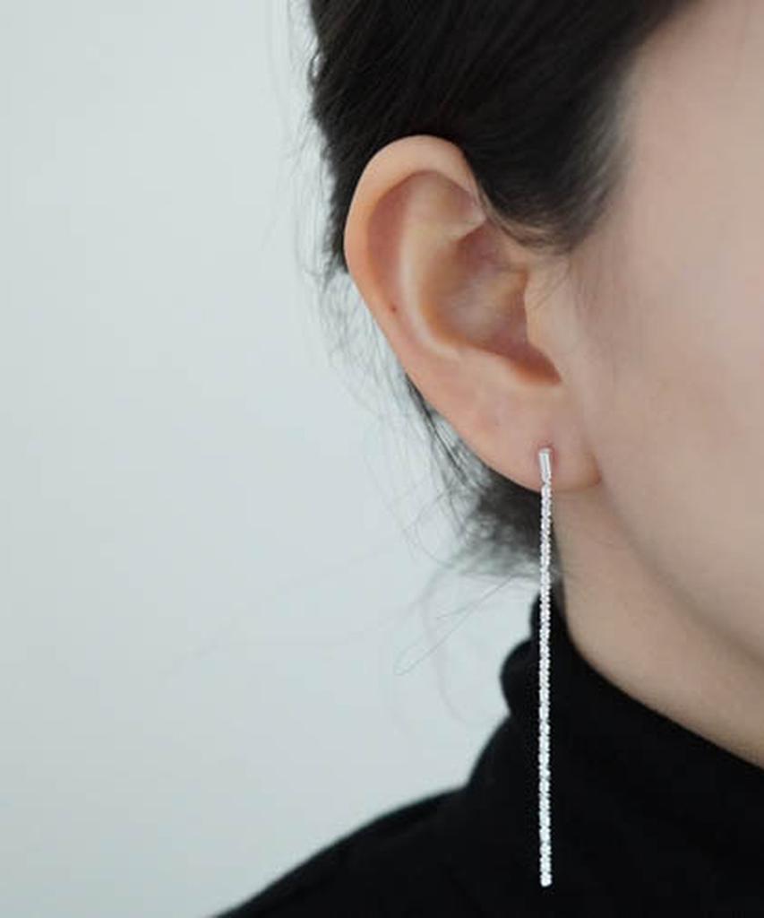 Alleun Silver 925 Chain Drop Silver Earrings Propeller