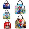 Super Mario Bros Lunch Bag For Kids With Insulated Oxford Fabric Portable School Food Container