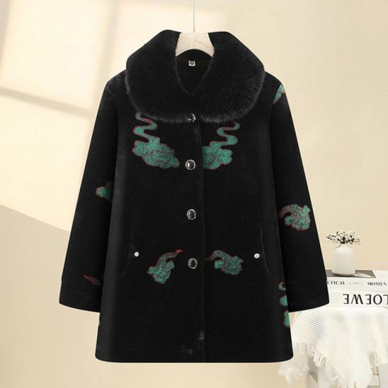 

Норковая флисовая куртка зимнее шерстяное пальто флисовое теплое хлопковое пальто 5XL [recommended 150-80 kg]