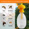 10pc Fruit Fly Attractant Fruit Fly Trap Killer Drosophila Trap Fly Catcher Liquid For Garden Orchard Farm Protection