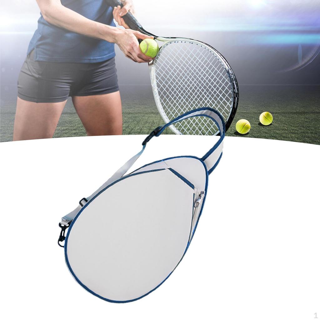 Tennis Tasche Schläger Abdeckung Tragbare Paddel Halter Ausrüstung Tragen Leichte Crossbody