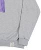 GRAVER [Unisex] Ghost Center Sweatshirt_Gray/Purple Logo