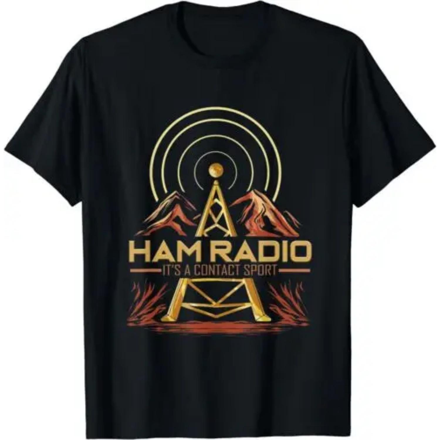 Ham Radio - It s a Contact Funny Gift Idea Tee T-Shirt Size S-3XL S чёрный