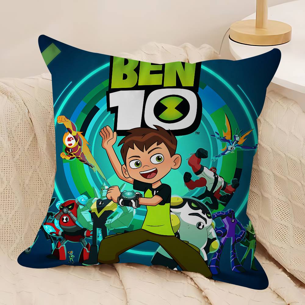 B-Ben10 Animiertes Kissen Anime Kissen Sofa Bett Kopfkissenbezug Kissenbezug 45x45 Cm Mode