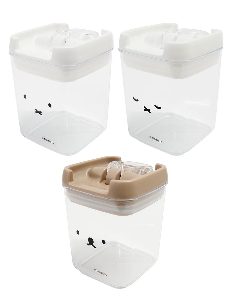Okato Canister Set of 3 Face Sleeping Boris Face Miffy/Boris (Miffy Only, Miffy, Only)