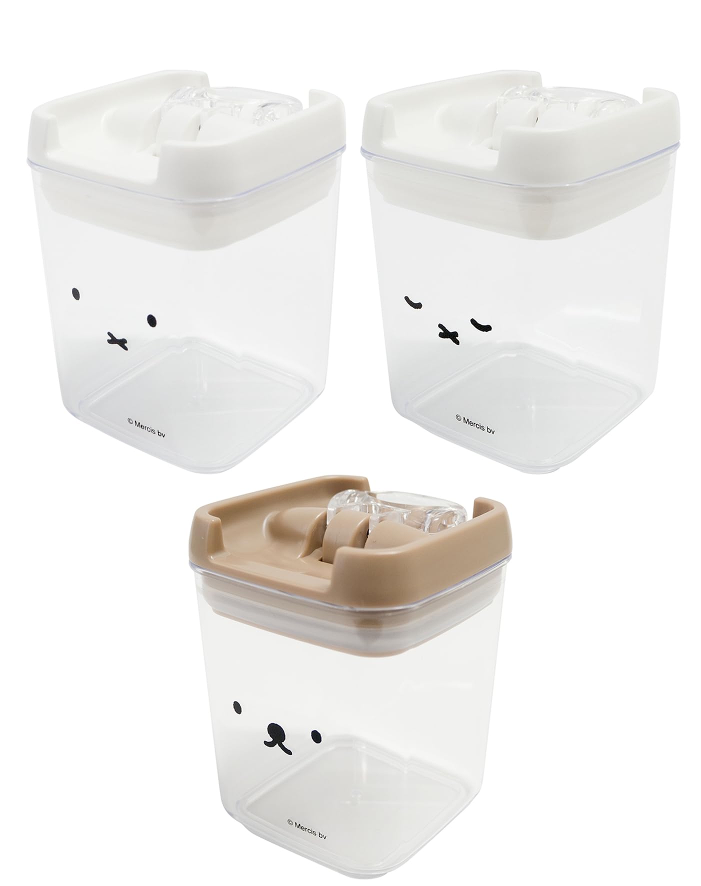 

Okato Miffy/Boris Canister Set of 3 (Miffy Face Only, Sleeping Miffy, Boris Face Only)