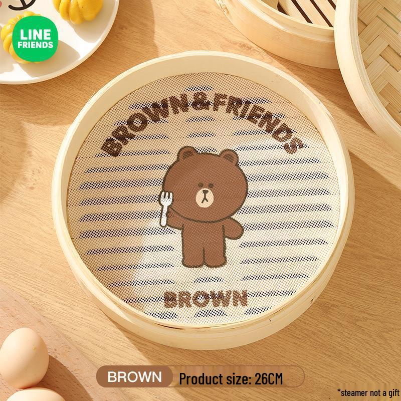 Cute Cartoon Steamer: Non-Stick, Food-Grade Silicone Bun and Baking Mat