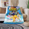 New Cartoon Digimon Blankets for Beds Anime Blanket Queen Size Soft Bed Sheet Rome Decor Winter Bedding Cover Kids Gift Picnic