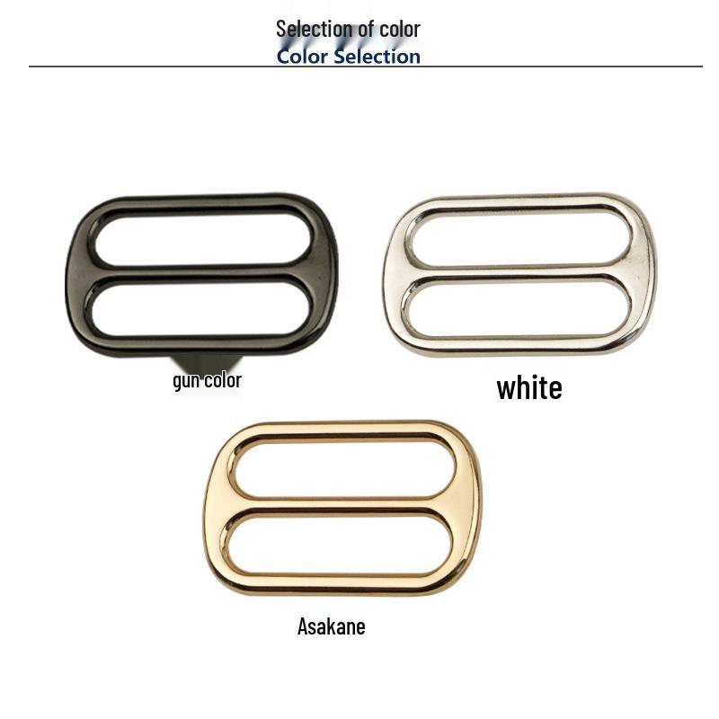 Rectangular Metal Strap Adjuster Buckle for Handbag Hardware Accessories