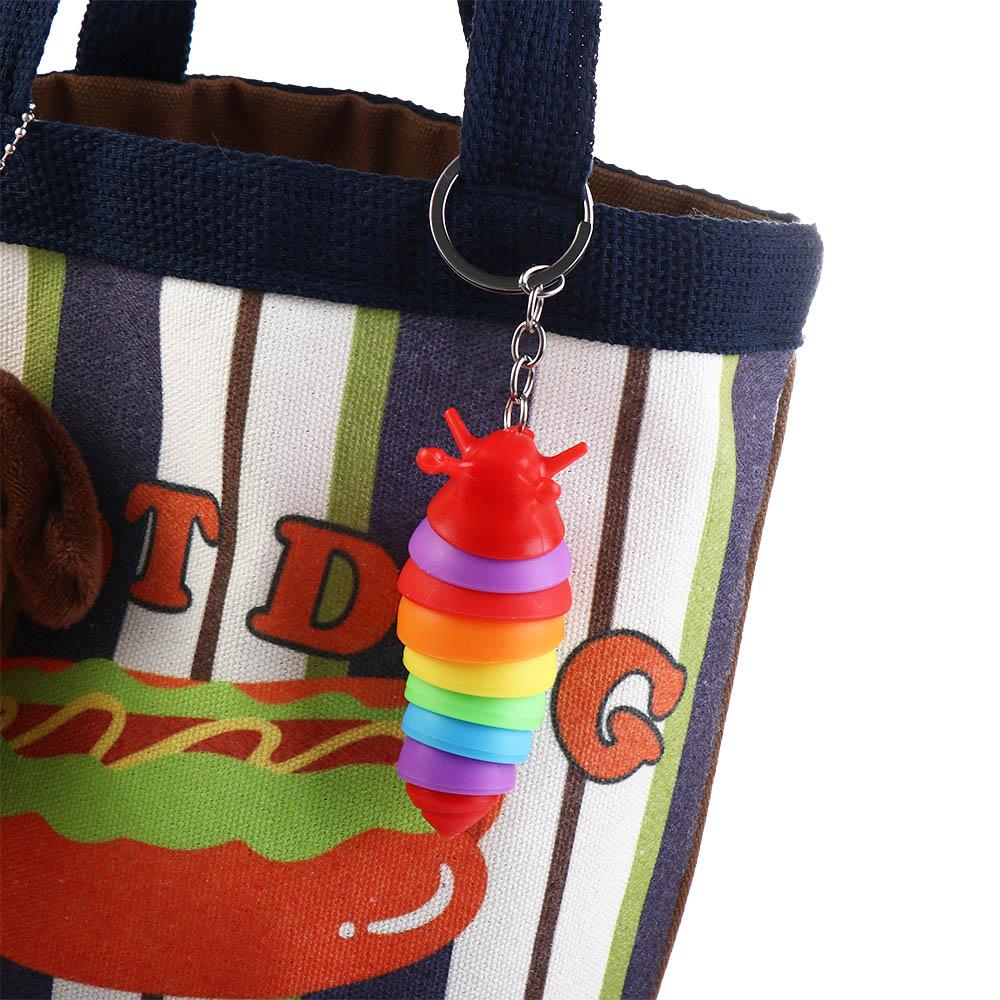 Key Accessories Finger Slug Snail Caterpillar Caterpillar Keychain Key Chain Caterpillar Keyring