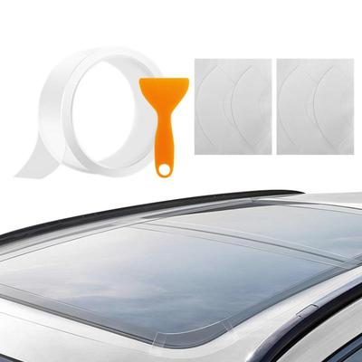 Car Sunroof Cover Seal Sunroof Sealing Film Roof Leaking Transparent Waterproof Tape Window Seals For Stop Roof Leaks RV Trim