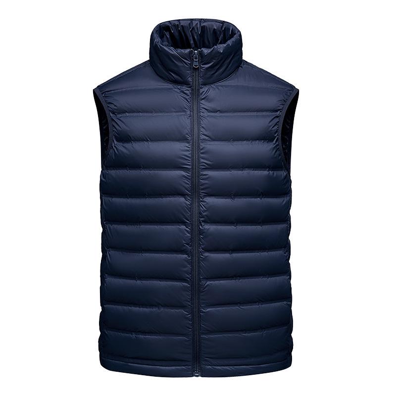 

Unisex Lightweight Thermal Duck Down Hooded Vest with Stand-Up Collar for Autumn & Winter 2XL