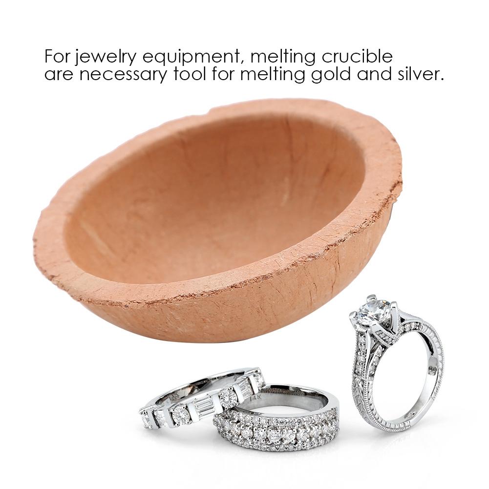 Jewelry Melting Equipment Tools Quartz Bowl Crucible for Platinum Silver Gold Fusion