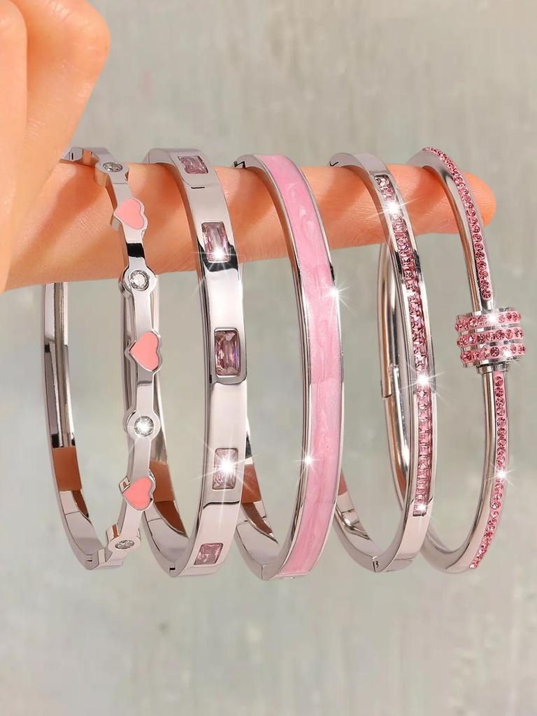 Europäisches & Amerikanisches Luxus Zirkon Stern Armband: Vielseitige, Elegante, Lichtechte Mode für Damen