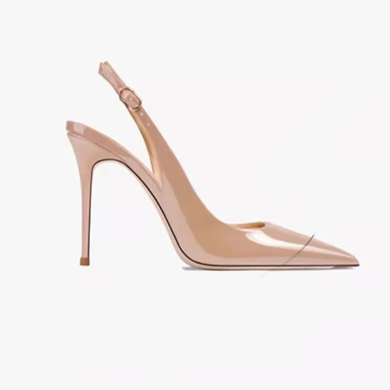 Mode Damen High Heel Sandalen Spitzschuhe Elegante Stilettos Schuhe Sexy Damen Pumps Mode 2025 Luxus Sommer Damenschuhe