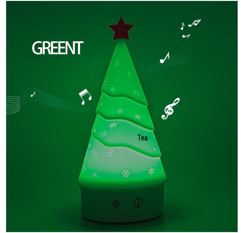 Silikon USB Weihnachtsbaum Nachtlicht für Zimmer und Wohnheime