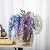 1pc Artificial Flowers Rattan Home Room Table Wedding Festival Outdoor Garden Wall Hanging Purple Garland DIY Decor Accessories