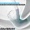 GOLFBRUSH Brosse de toilette Brosse de toilette Brosse WC Ensemble de toilette Silicone TPR
