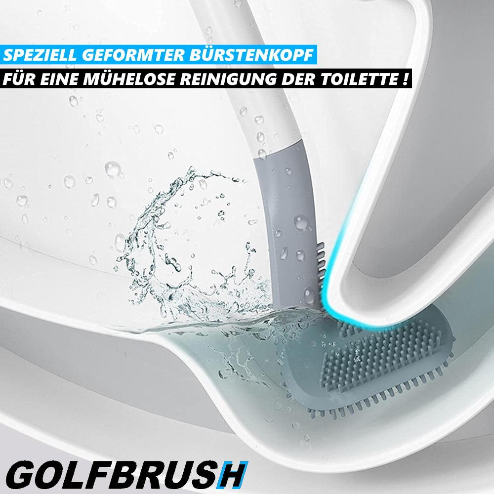 GOLFBRUSH Brosse de toilette Brosse de toilette Brosse WC Ensemble de toilette Silicone TPR