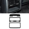 Carbon Fiber Rear Row AC Air Vent Outlet Panel Sticker For VW Touareg 2011-2018