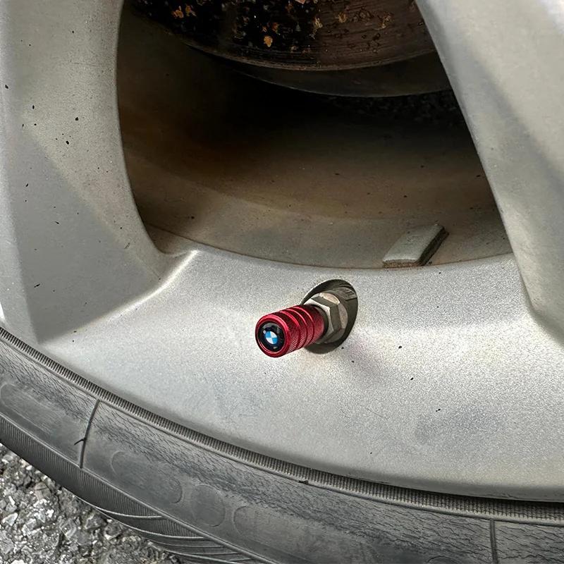 Nakrętki na wentyle kół samochodowych, Osłonka trzpienia z logo, Stylizacja auta dla serii BMW 1 2 3 4 5 6 7 X1 X4 X3 X5 ix3 I4 M3 M4 M2 X7 I5 M5 IX1