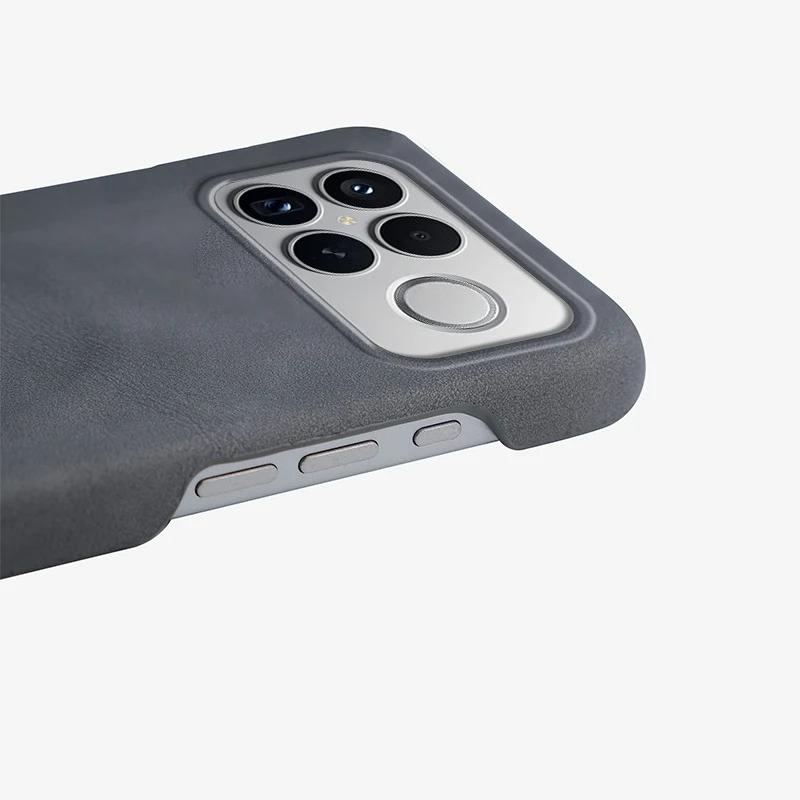 Frameless Business Lambskin Leather Case For POCO F8 Ultra Magnetic Wireless Charging Anti-Fall Cover For POCO F8 Pro F8Ultra