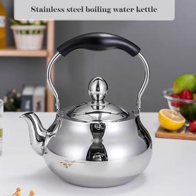 Te-vattenkokare i 304 rostfritt stål, Hemmabryggd tekanna med filter, Förtjockad trumformad vattenkokare, 1,5L/2,0L/2,5L