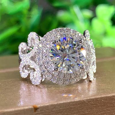 Design Estetico Anelli Nuziali da Donna con Brillante Pietra di Zirconia Cubica Anelli di Fidanzamento Graziosi per la Proposta Gioielli di Moda