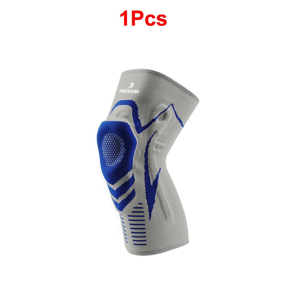 Sportliche Kompressions-Kniebandage mit Patella-Gelkissen & seitlichen Stabilisatoren zur Linderung von Meniskusrissen, Kreuzbandrissen, Arthritis und Gelenkschmerzen für Männer