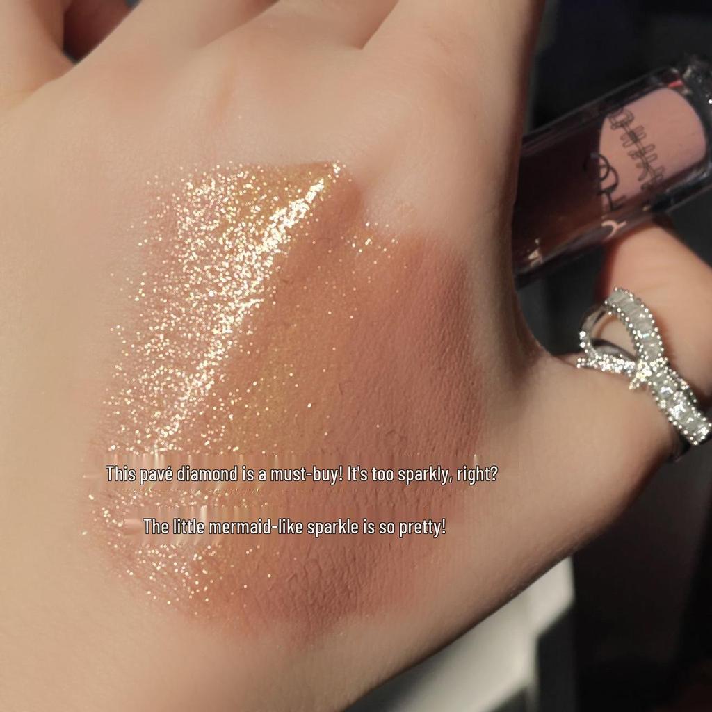 MYHO Shimmer Liquid Eyeshadow: Earth Tone Highlight & Contour for Women – Lightweight, Silky, Delicate for Beginners.