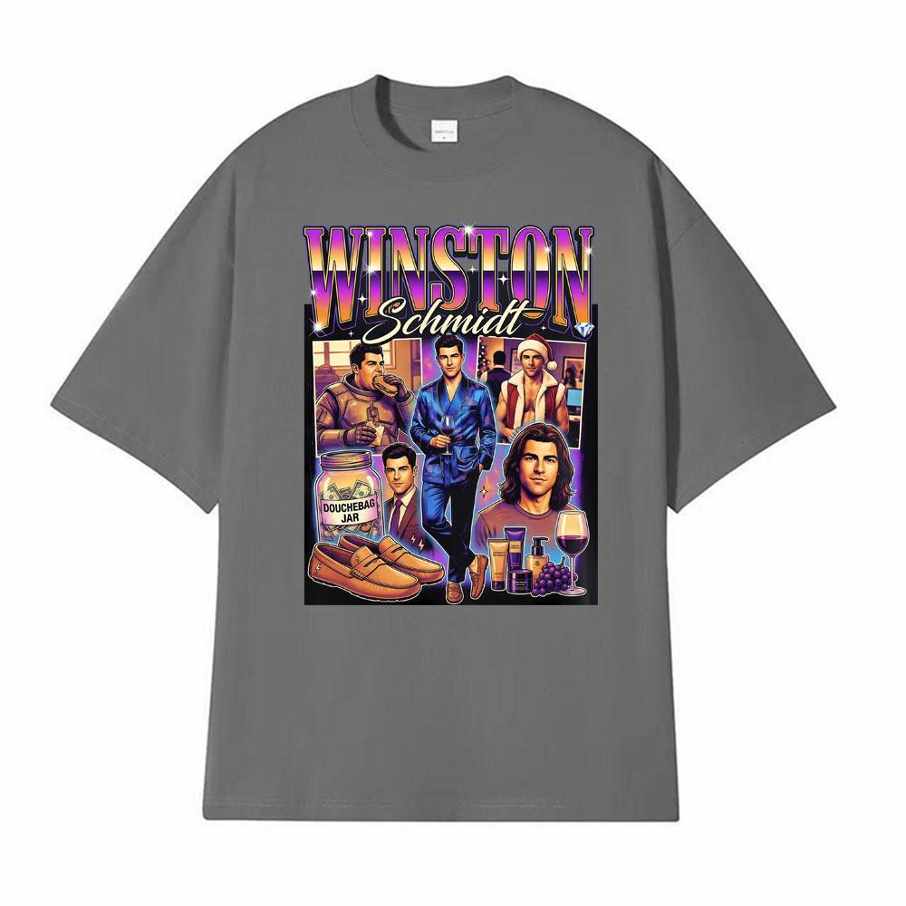 Winston Schmidt Max Greenfield 2026 Graphic Tshirt Men Women Gothic Hip Hop Fashion Tshirts High Quality Oversized TShirt Tops